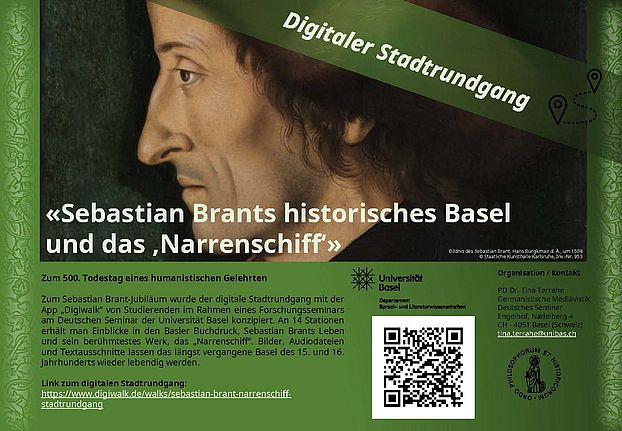 Flyer Digitaler Stadtrundgang Sebastian Brant
