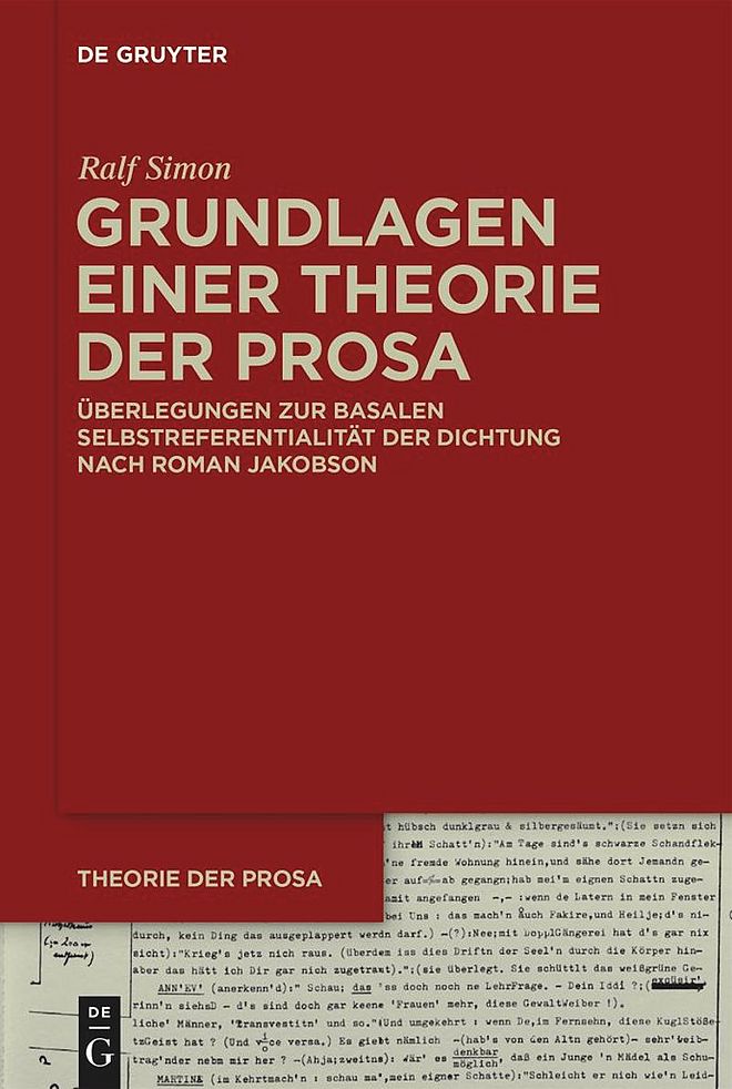 Cover Grundlagen einer Theorie der Prosa