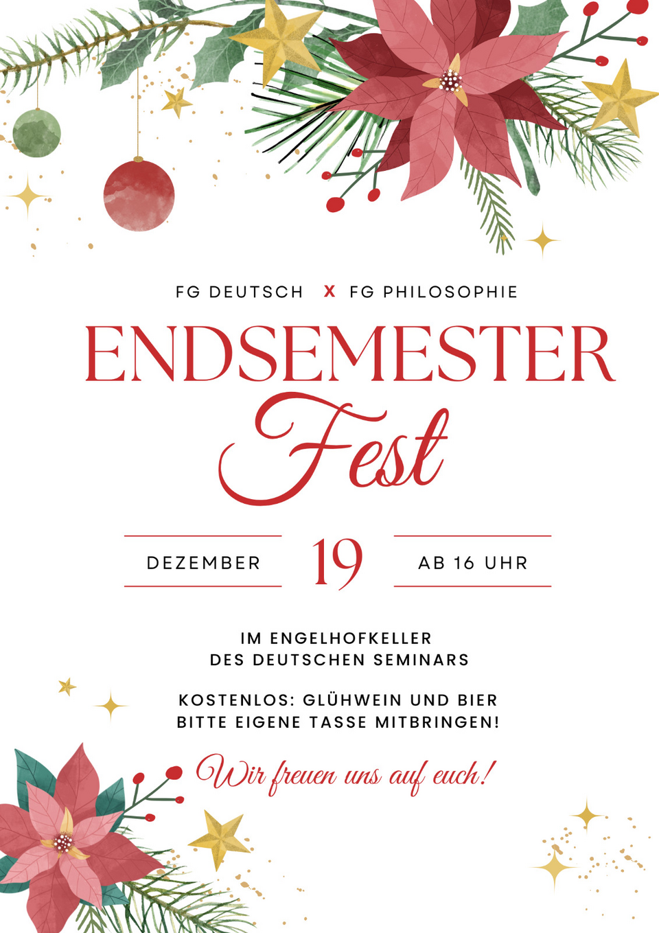 Flyer Weihnachtsfest Fachgruppe