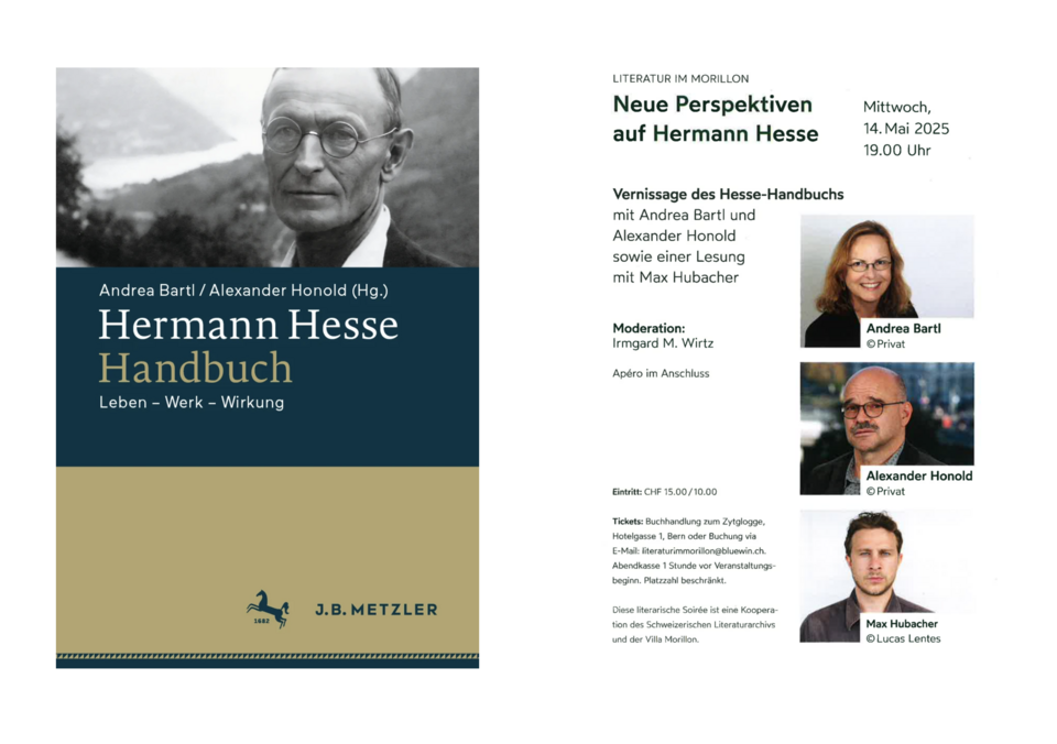 Ankündigung Vernissage Hesse Handbuch