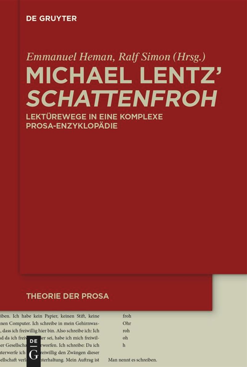 Cover Michael Lentz